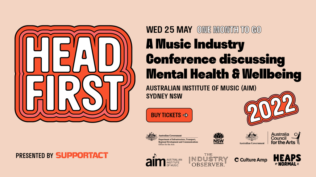 One month to go until Head First mental health conference for the music industry