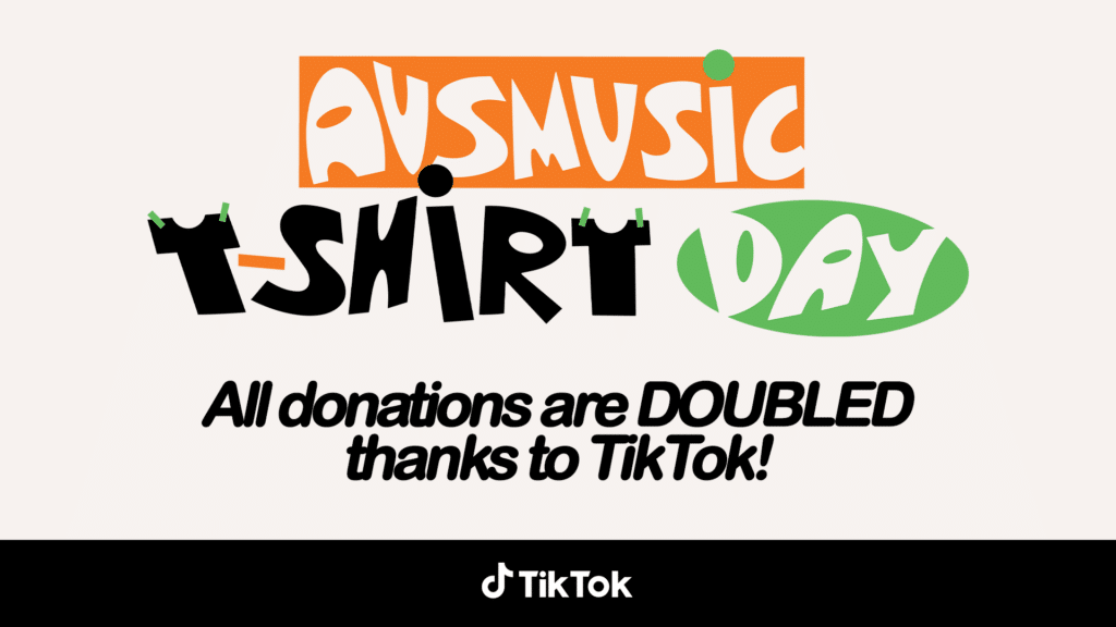 TikTok is doubling donations to Ausmusic T-Shirt Day