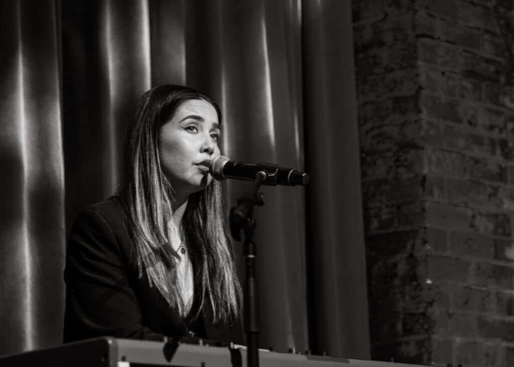 Jem Cassar Daley singing BW 1