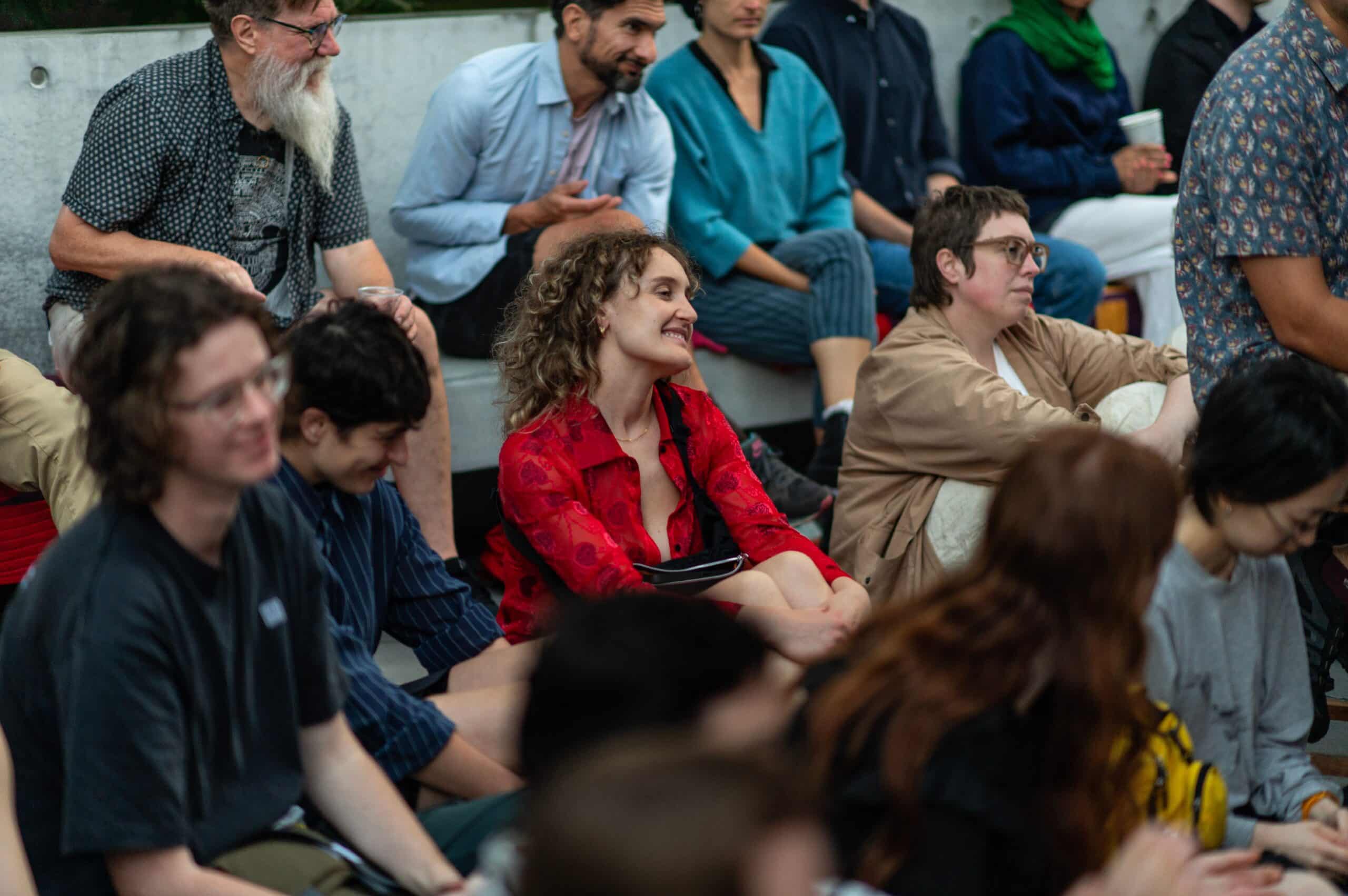 Young adults watching a concert